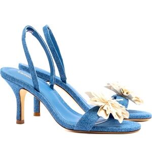 NEW Larroude Hibiscus Slingback Sandal